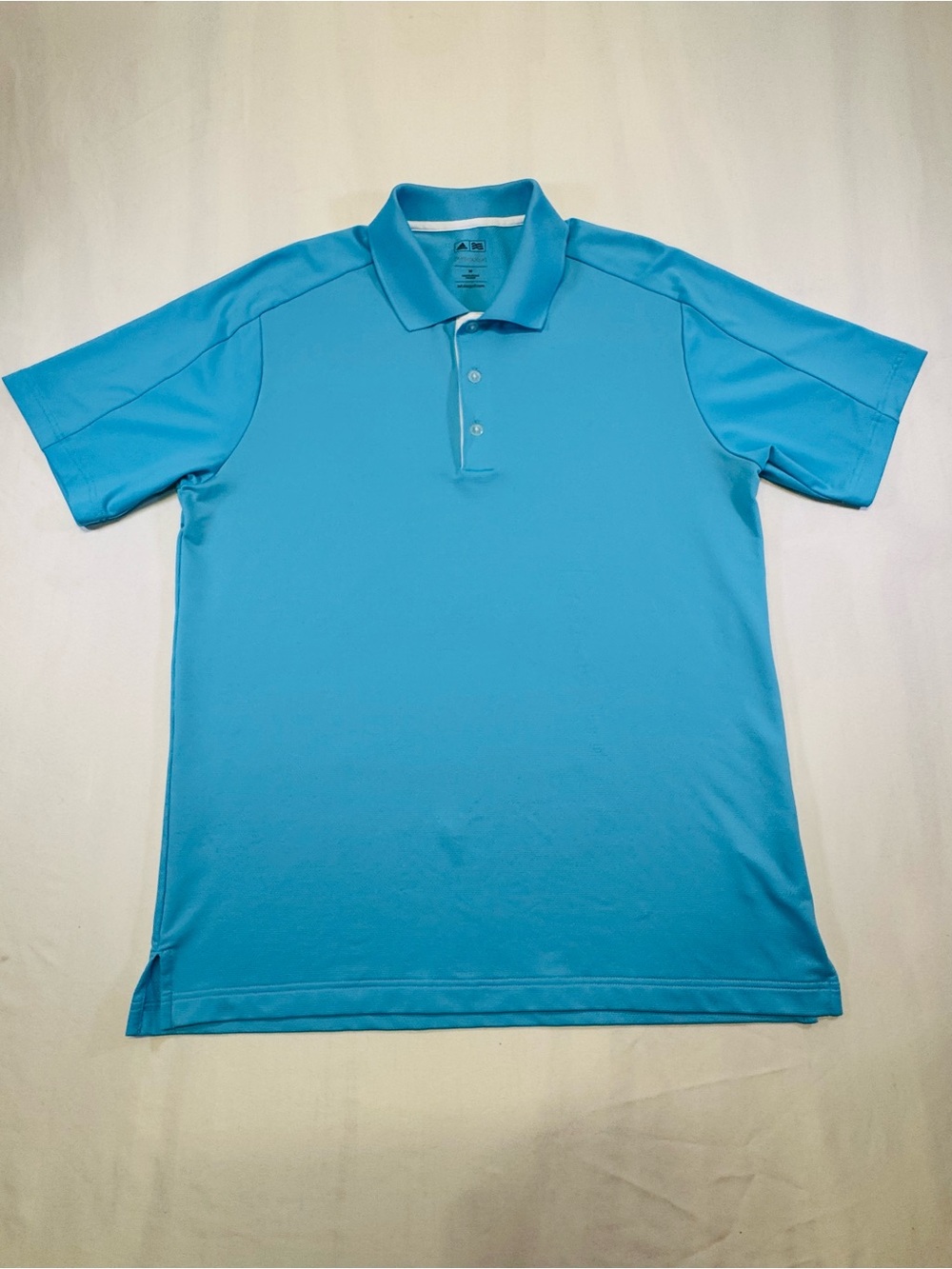 adidas Men’s Aqua Blue Performance Polo